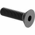 Bsc Preferred Black-Oxide Alloy Steel Hex Drive Flat Head Screw 1/4-20 Thread Size 1 Long, 50PK 91253A542